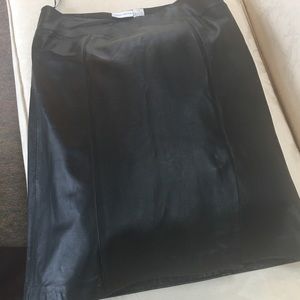 Leather Shirt- black
